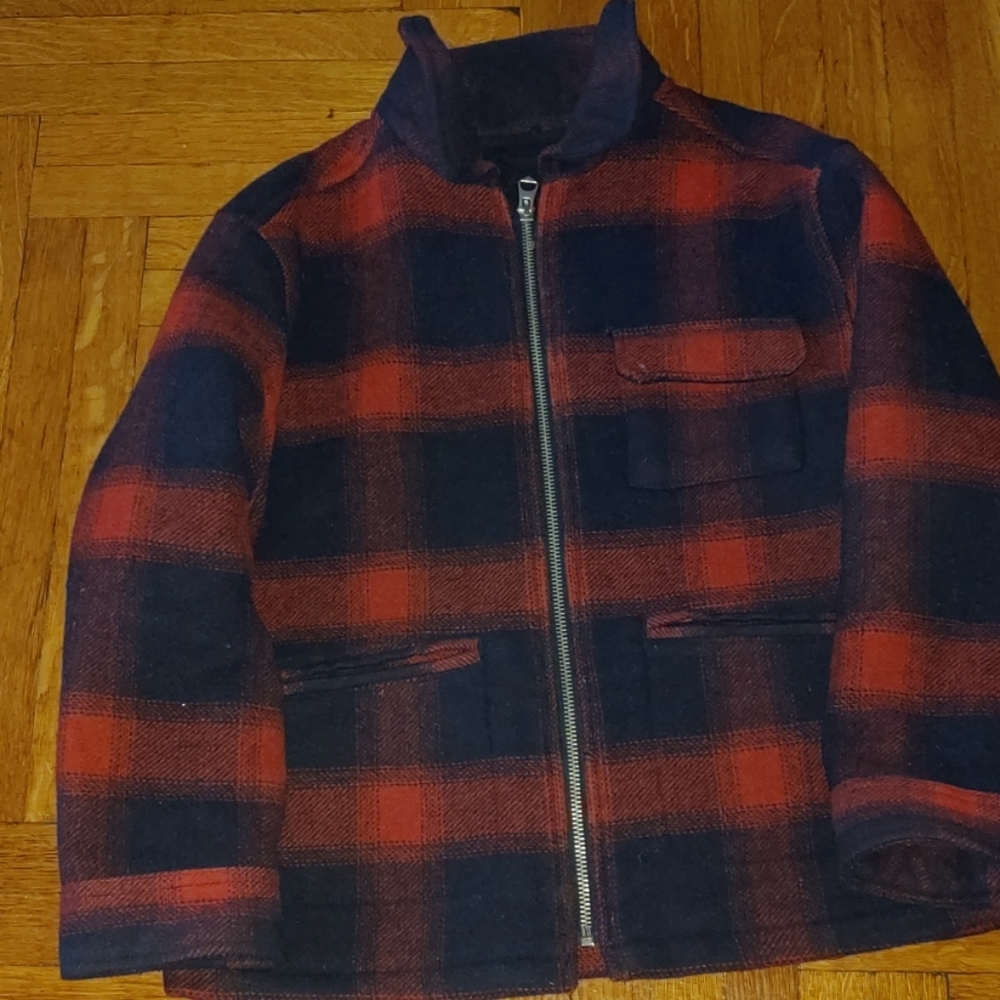 Girls blue and red Zara jacket